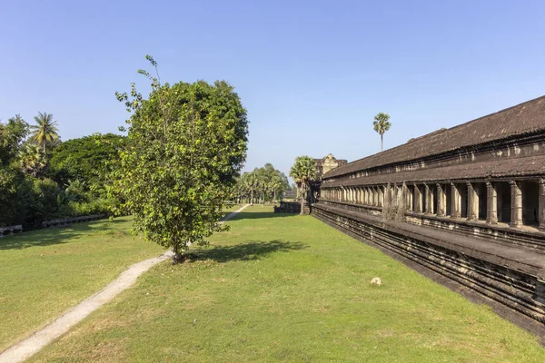 Храм Ангкор Ват Древний Комплекс Один Крупнейших Религиозных Памятников Мире — стоковое фото