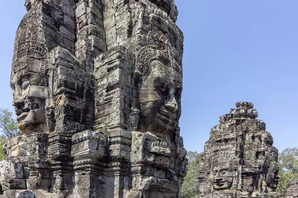Bajon Tempel Stein Skulptur Detail Errichtet Angkor Thom Der Letzten — Stockfoto