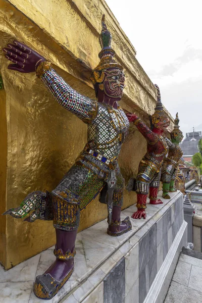 Bangkok Grand Palace Mimari Detay Bangkok Şehrinin Kalbinde Binaların Bir — Stok fotoğraf