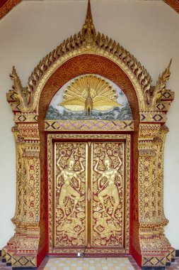 Wat Pho Budist Tapınağı karmaşık, mimari detaylar, Phra Nakhon District, Bangkok, Tayland.