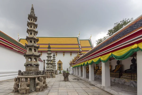 泰国曼谷 Phra Nakhon Wat Pho 佛教寺庙综合体 建筑细节 — 图库照片