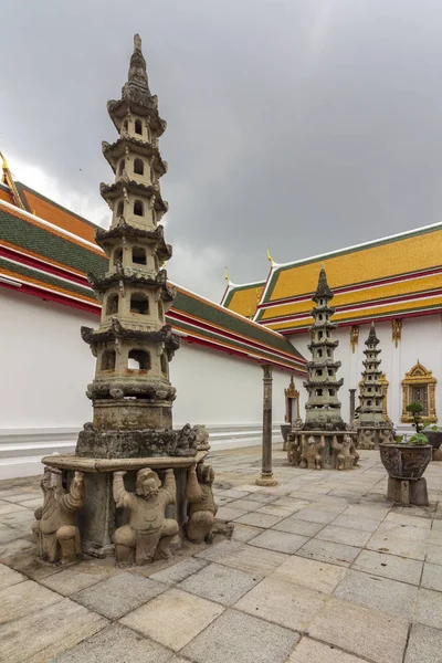 Wat Pho Boeddhistische Tempel Complexe Architectonische Details Phra Nakhon District — Stockfoto