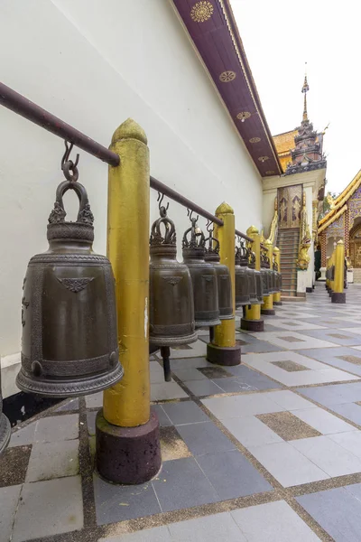 Wat Phrathat Doi Suthep Temple Bouddhiste Détail Architectural Chiang Mai — Photo
