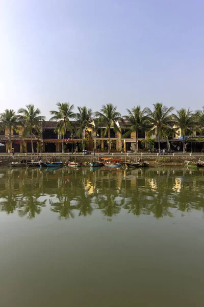 Waterfront View Thu Bon River Hoi Ancient Town Historic District — Stock Photo, Image