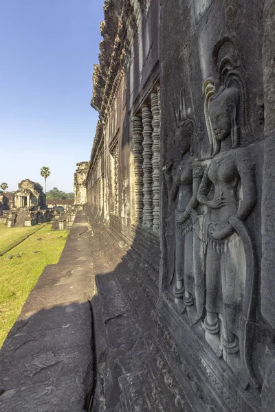 Angkor Wat Antiken Tempelkomplex Eines Der Größten Religiösen Denkmäler Der — Stockfoto
