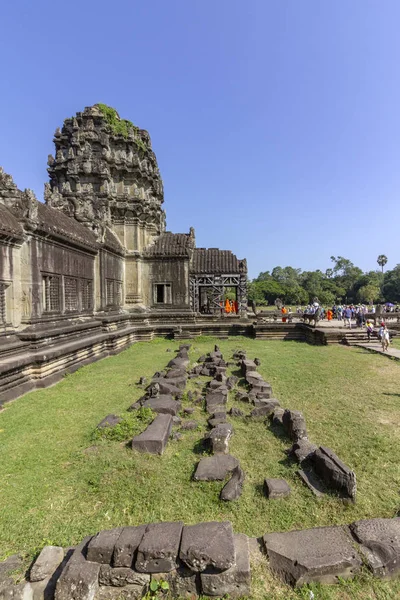 Angkor Wat Antiguo Complejo Templos Uno Los Monumentos Religiosos Más —  Fotos de Stock