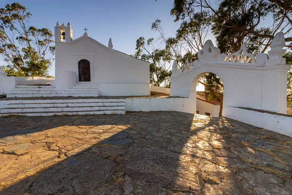 Ermida Nossa Senhora Aracelis Alentejo Tepesine Tünemiş Bir Keşiş Kilise — Stok fotoğraf