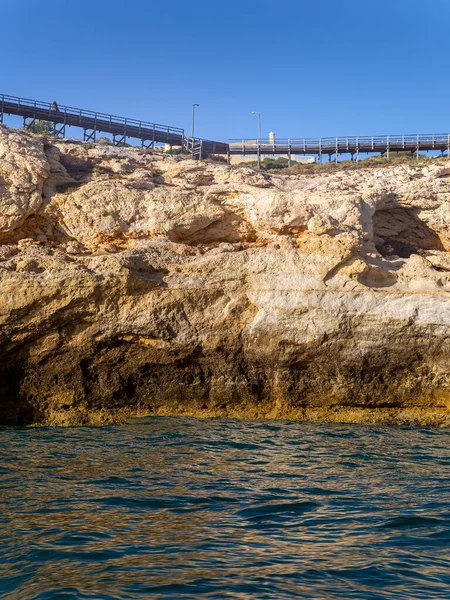 Algarve Bestemming Regio Kliffen Sete Vales Suspensos Betekenis Zeven Hangende — Stockfoto
