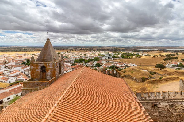 Mora Medieval Castle View Alentejo Famous Region Tourist Destination Landscape — Stock Photo, Image