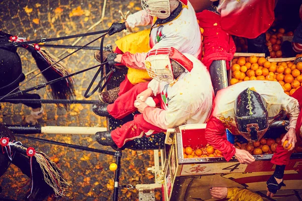 Bitwa Pod Carnevale Ivrea Pomarańczowy — Zdjęcie stockowe