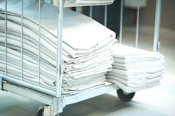 Industrial laundry clean tablecloth for restaurant