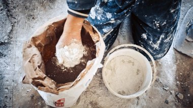 Site bina beton yapım çimento