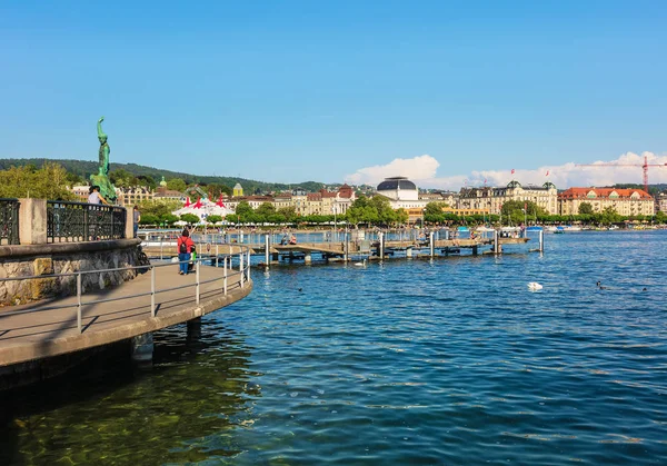 Zürich Schweiz Maj 2018 Zürichsjön Utsikt Från Zürich Zürichsjön Sjö — Stockfoto