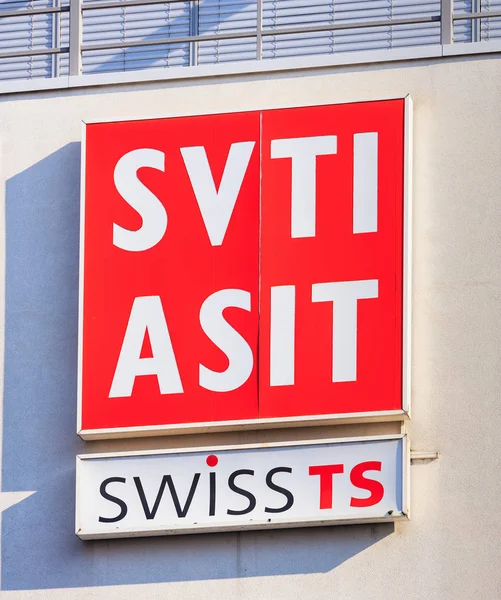 Wallisellen スイス 2017 建物の壁に Svti のサイン Svti はドイツ語 Schweizerischer Verein — ストック写真