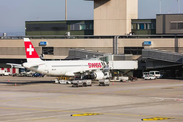 Kloten Schweiz März 2017 Ein Airbus A320 214 Der Schweizerischen — Stockfoto