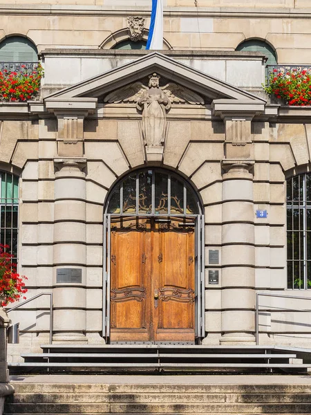 Zurich Switzerland July 2016 Entrance Head Office Zurich Municipal Police — Stock Photo, Image