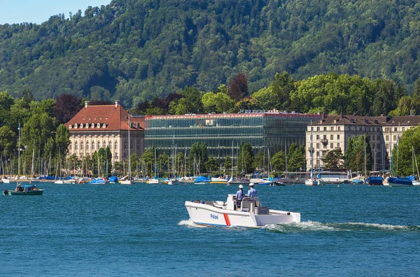 Zurigo Svizzera Giugno 2017 Lago Zurigo Vista Dalla Città Zurigo — Foto Stock