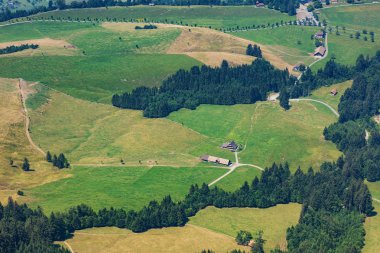 Mt. Rigi İsviçre'den yaz aylarında görüntülemek.