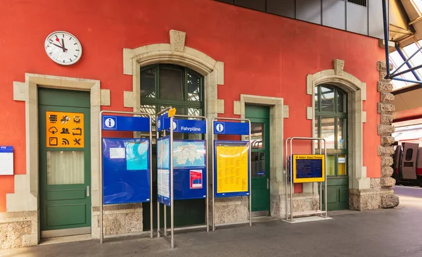 Арт Швейцария Июля 2018 Года Одно Зданий Железнодорожного Вокзала Арт — стоковое фото