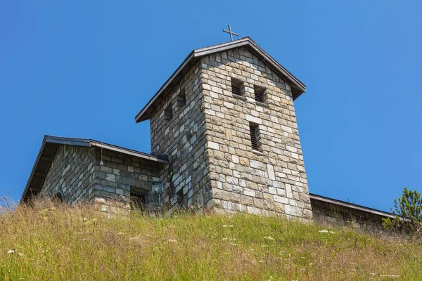 Chapel Summit Rigi Switzerland Summer Rigi Popular Tourist Destination Accessible — Stock Photo, Image