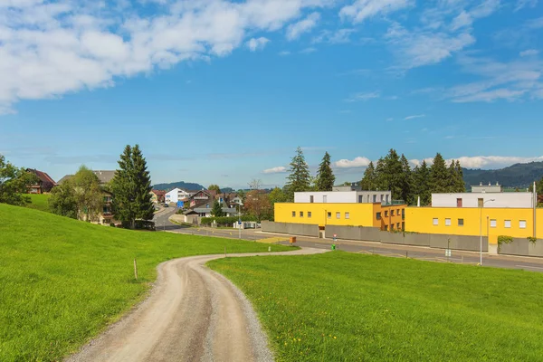 Einsiedeln Sviçre Eylül 2015 Einsiedeln Şehir Caddede Einsiedeln Bir Yerleşim — Stok fotoğraf