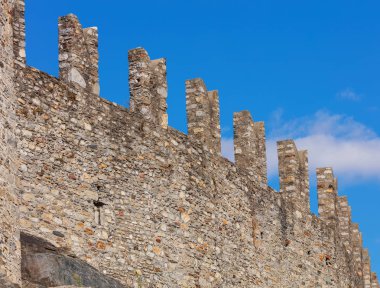 Ortaçağ Kalesi Castelgrande İsviçre Bellinzona şehir içinde çevreleyen duvar. Kale UNESCO Dünya Miras Listesi ve aynı zamanda İsviçre stok, kültürel özelliği, ulusal ve bölgesel önemi için aittir.