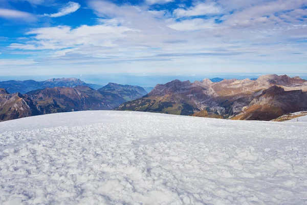 Widok Góry Titlis Szwajcarii Połowie Października Titlis Jest Góra Położony — Zdjęcie stockowe