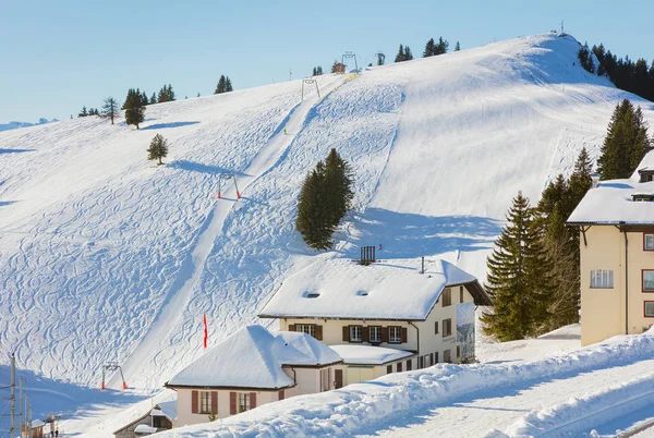 冬のリギ山 スイス 2016 リギ山 リギ山ラック鉄道で人気のある観光地は します — ストック写真