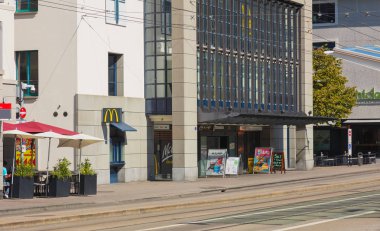Binalar Marktplatz kare St. Gallen şehir