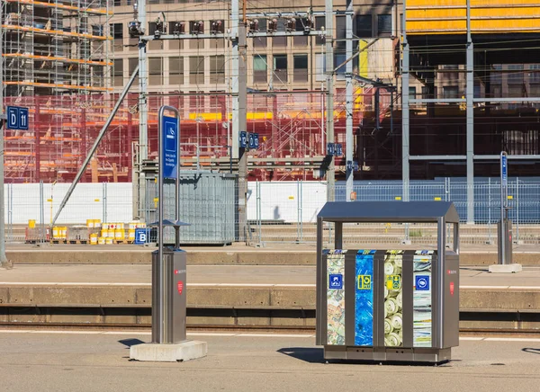 Platform van de Zurich centraal station — Stockfoto