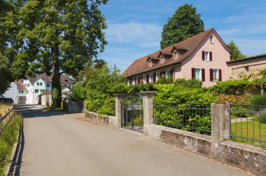Bremgarten, Switzerla şehir tarihi kesiminde sokak