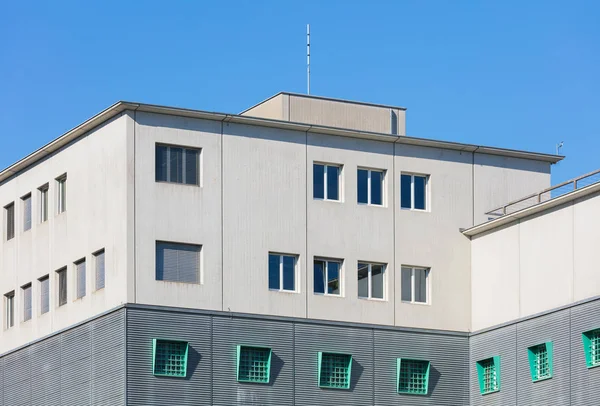 Upper part of the building of the Zurich Airport Prison — Stock Photo, Image