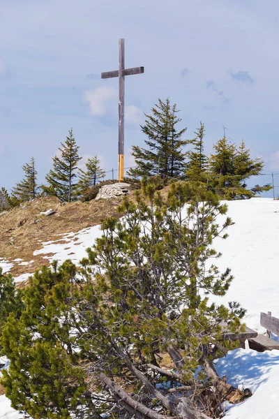 Widok na szczycie góry Stanserhorn w Szwajcarii na sposób bezinteresowny Zdjęcia Stockowe bez tantiem