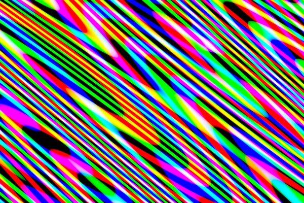 Számítógéppel Létrehozott Absztrakt Többszínű Mintázat Fekete Háttérrel — Stock Fotó