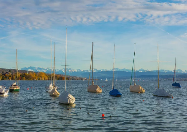 Zurychu w Szwajcarii w jesieni — Zdjęcie stockowe