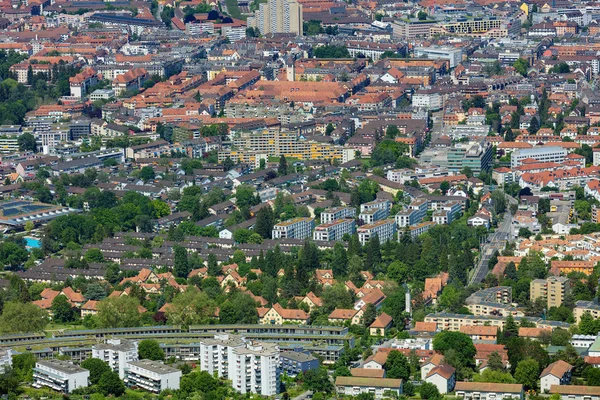 Město Curych ve Švýcarsku z Mt. Uetliberg — Stock fotografie