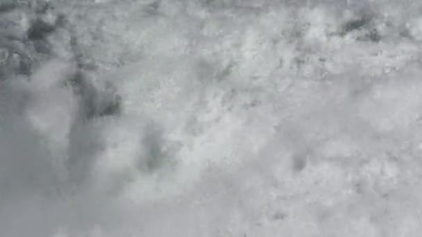 Agua Del Río Rin Que Fluye Cascada Las Cataratas Del — Vídeos de Stock