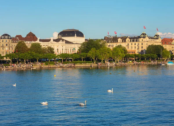 Lago Zurich al atardecer —  Fotos de Stock
