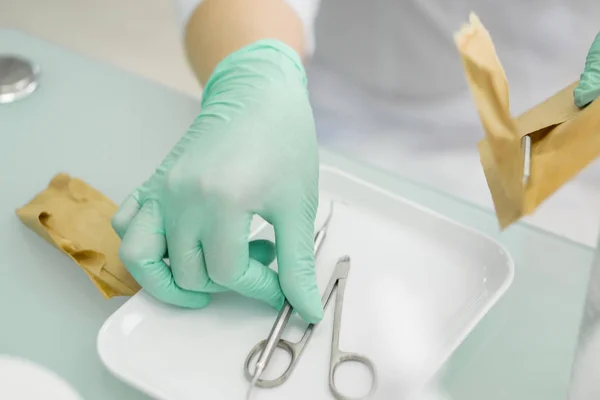 Médico Podiatria Com Ferramentas — Fotografia de Stock