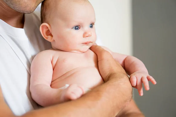 Dad Baby Close — Stock Photo, Image