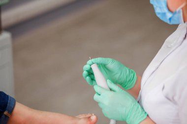 Podiatry doktor. aracın hazırlanması