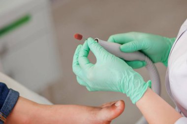 Podiatry doktor. aracın hazırlanması