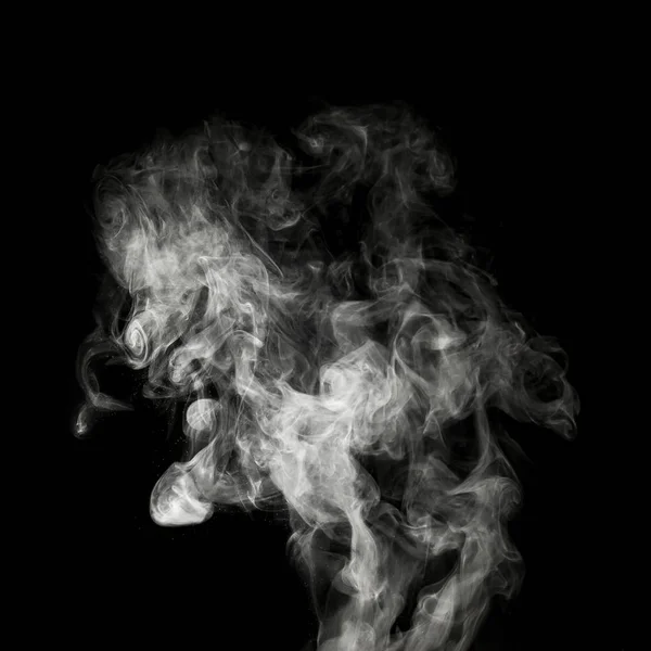 Дым Черном Фоне Квадрате — стоковое фото