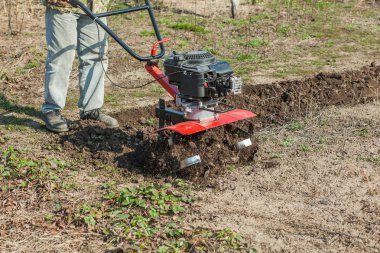 Bahçe toprak işleme toprağa pulluklar