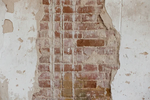 古い壁のクラックや石膏を破壊 — ストック写真