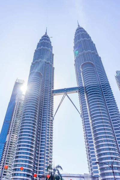 KUALA LUMPUR, MALAYSIA - 23 GENNAIO 2019: torri gemelle Petronas — Foto Stock