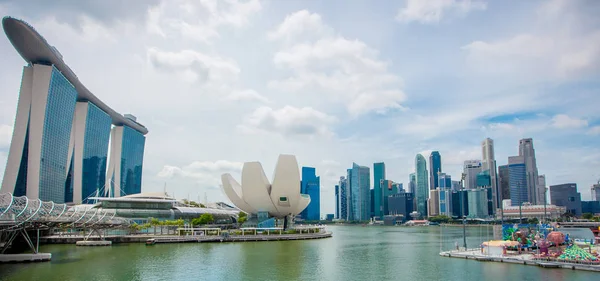 싱가포르 - 2019년 1월 22일 : 3월 비즈니스 지구의 스카이라인 — 스톡 사진