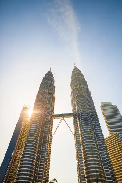 KUALA LUMPUR, MALAYSIA - 23 GENNAIO 2019: torri gemelle Petronas — Foto Stock