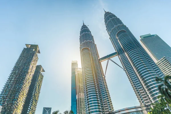 KUALA LUMPUR, MALAYSIA - 23 GENNAIO 2019: torri gemelle Petronas — Foto Stock