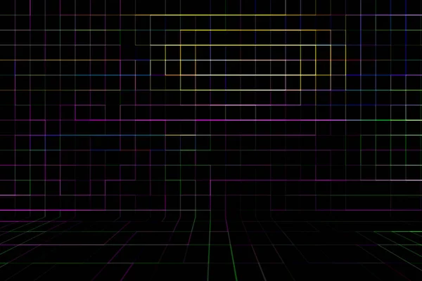 Abstract multicolored background, with lines and squares on the — Stock Photo, Image